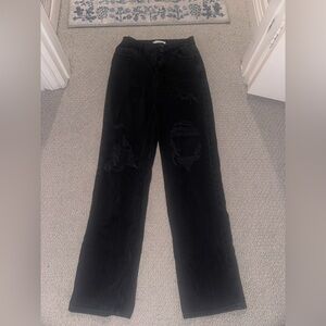 Pacsun Black 90’s Distressed Boyfriend Jeans Womens Size 25